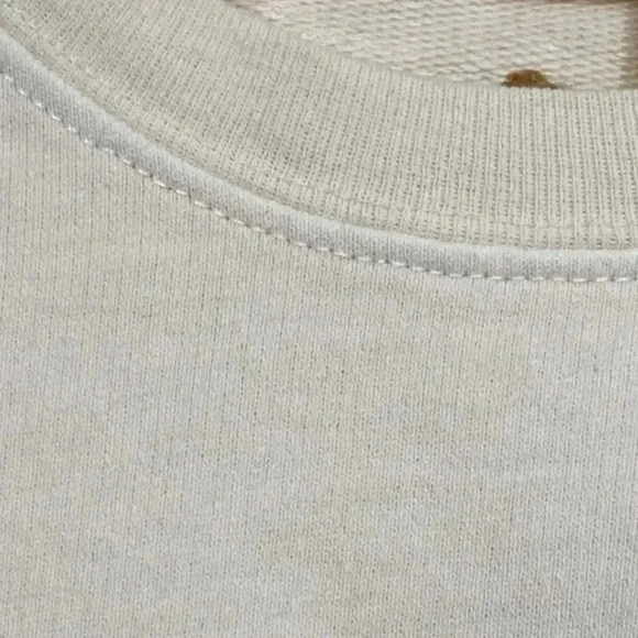 J crew Rivet & Thread cream cotton sweatshirt top shirt NWT - Picture 9 of 14